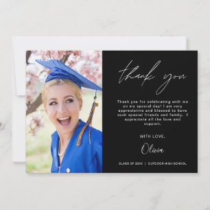 Black Gradualist Photo Minimalist Merci Cartes