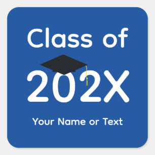 Black Graduation Cap #1-4 Stickers