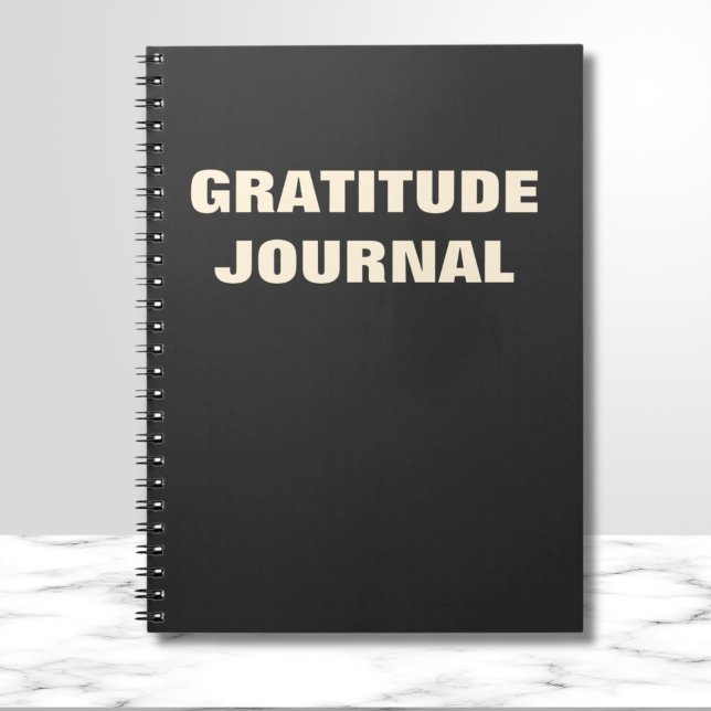 Black Gratitude journal Citation motivationnelle (Gratitude journal Motivational Quote Notebook
)