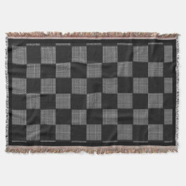 Black Grau White Buffalo Karo Style Chain Mail Decke