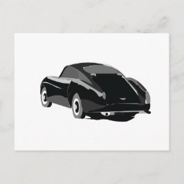 Black Gray Classic Car Postkarte