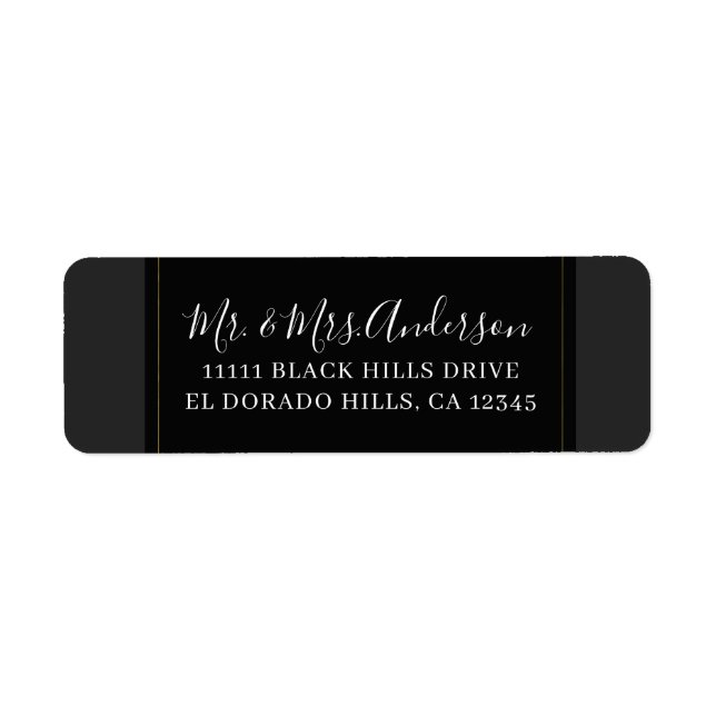 Black Gray Gold Moderne Highlights (Vorne)