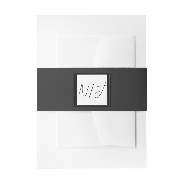Black Gray Gold Moderne Highlights Einladungsbanderole (Vorderseite Beispiel)