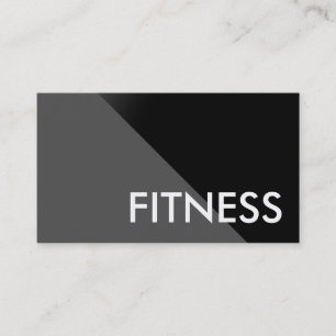 Black Gray Moderne Beruflich Sport Business Card Visitenkarte