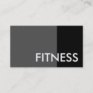 Black Gray Moderne Beruflich Sport Business Card Visitenkarte
