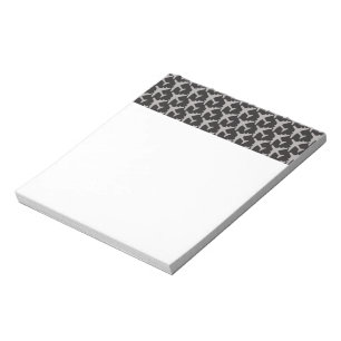 Black Gray Plane Airplanes Notizblock