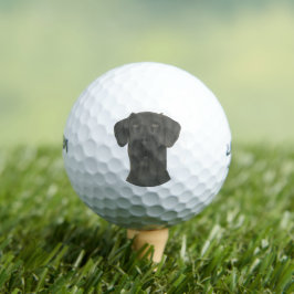 Black Great Dane Golfball