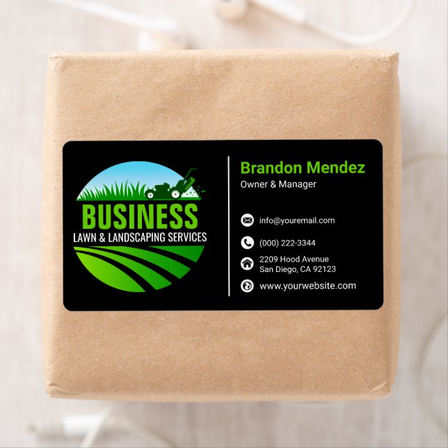 Black Green Lawn Care Landscaping Mowing Service (Insitu)