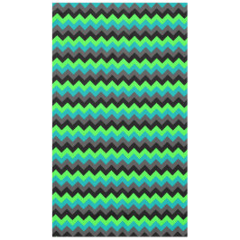 Black Green Ombre Chevrons Large Tableclout Tischdecke