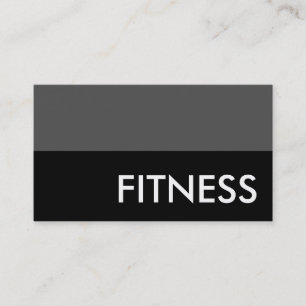Black Grey Moderne Carte de visite Sport professio