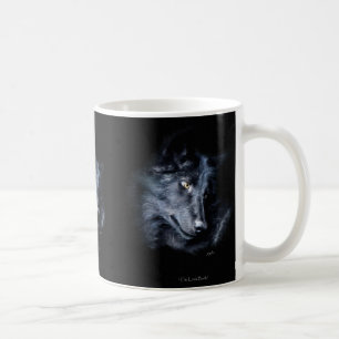 BLACK GREY WOLF Wildlife Gift Mugs