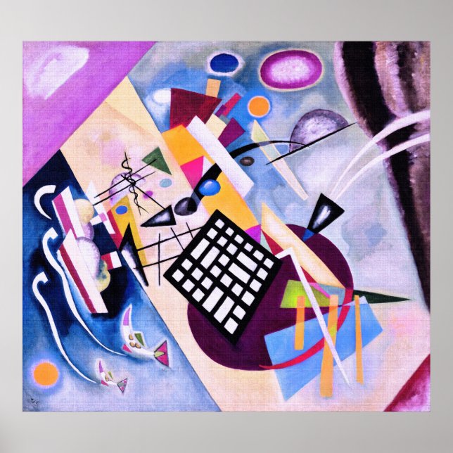 Black Grid - Kandinsky Poster (Vorne)