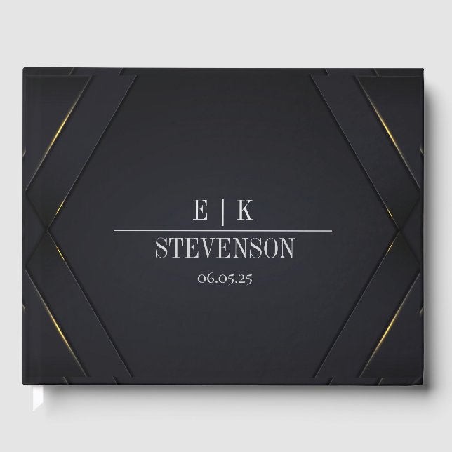 Black Guest Book Gästebuch (Vorderseite)