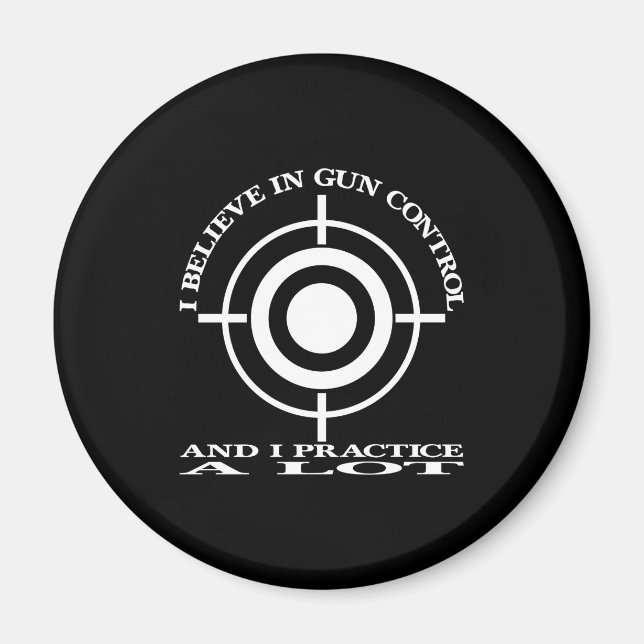 Black Gun Kontrolle Übung Lot Magnet (Vorne)