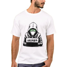 Black Hacker T - Shirt Design