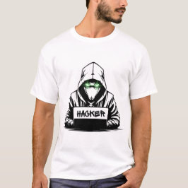 Black Hacker T - Shirt Design
