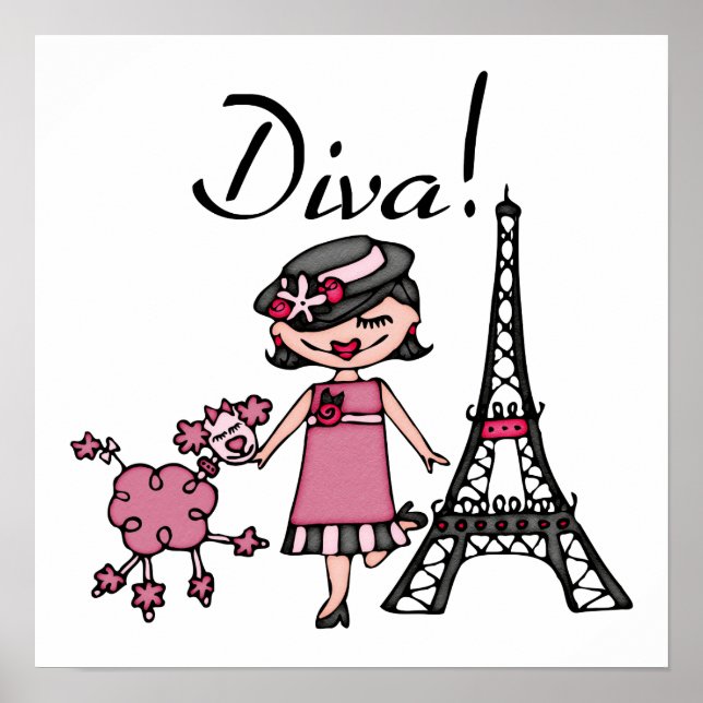 Black Hair Diva Poster (Vorne)
