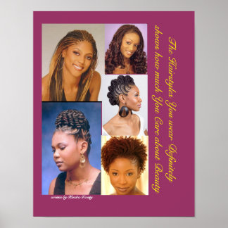 Black Hairstyles Poster