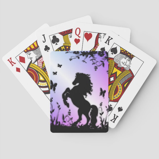 Black Hallion Bicycle Playing Cards Spielkarten (Rückseite)
