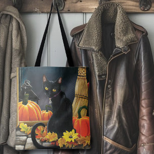 Black Halloween Cat Tasche