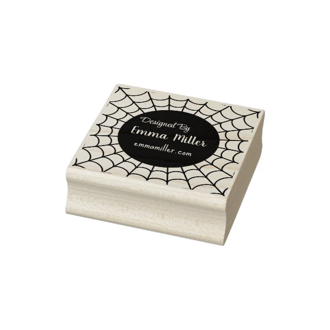 Black Halloween Spider Web von Maker entworfen Gummistempel (Stempel)