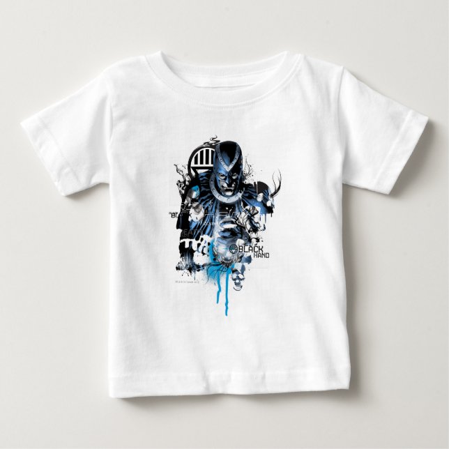 Black Hand - Blue Collage Baby T-shirt (Vorderseite)