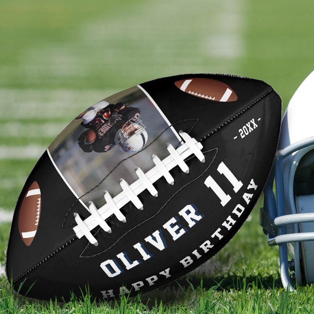 Black Happy Birthday Kids Foto Football (Von Creator hochgeladen)