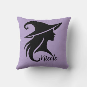 Black Hat Hexe Wiccan Hexen Halloween Kissen
