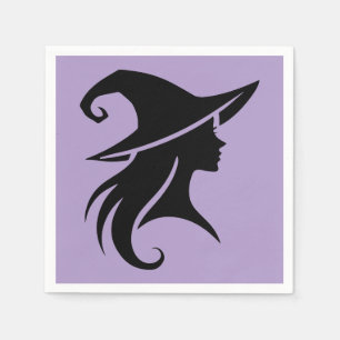 Black-Hat-Hexen-Wicca-Hexen-Halloween-Party Serviette