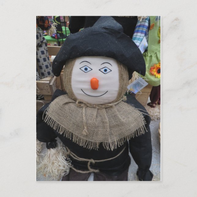 Black Hat Scarecrow Postkarte (Vorderseite)