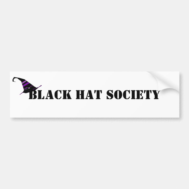 Black Hat Society Halloween Autoaufkleber (Vorne)