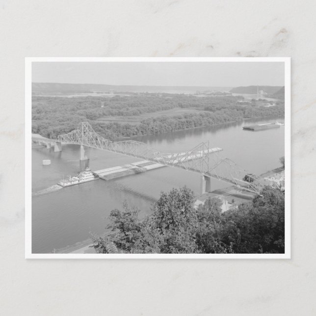 Black Hawk Bridge Postkarte (Vorderseite)