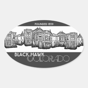 Black Hawk Colorado Altstadt Gebäude Aufkleber