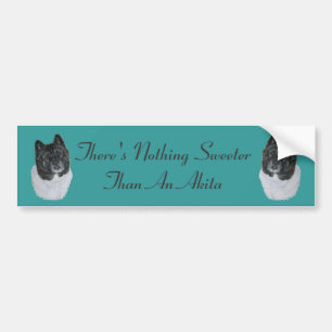 Black Headed Akita Realist Origing Slogan Autoaufkleber
