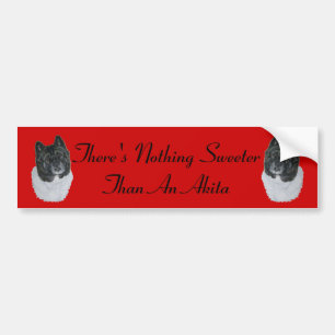 Black Headed Akita Realist Origing Slogan Autoaufkleber