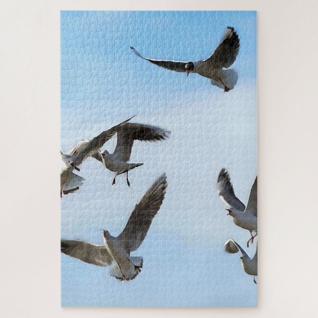 Black Headed Gulls Of The Bosphorus Art (Vertikal)