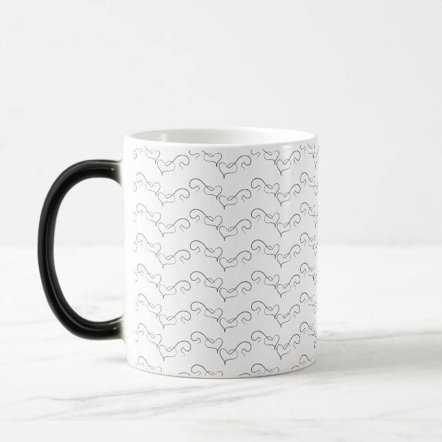 Black heart mug verwandlungstasse (Links)