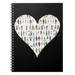 Black Heart NYC New York Notizblock