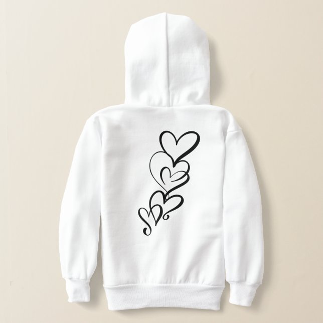 Black Heart Trio Sweat - shirt à capuche fille (Couchage Retour)