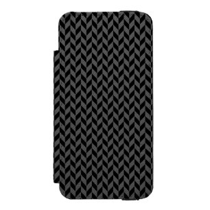 Black Herringbone iPhone 5 Wallet Case Incipio Watson™ iPhone 5 Geldbörsen Hülle