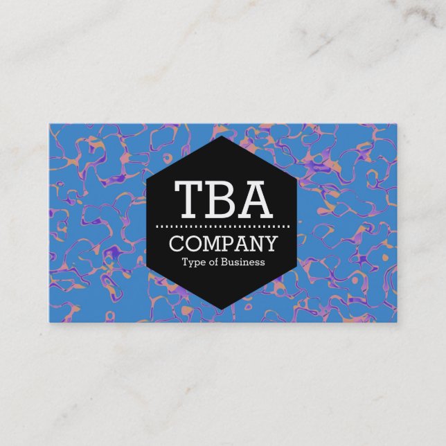 Black Hexagon - Abstrakt 080716(01) Visitenkarte (Vorderseite)