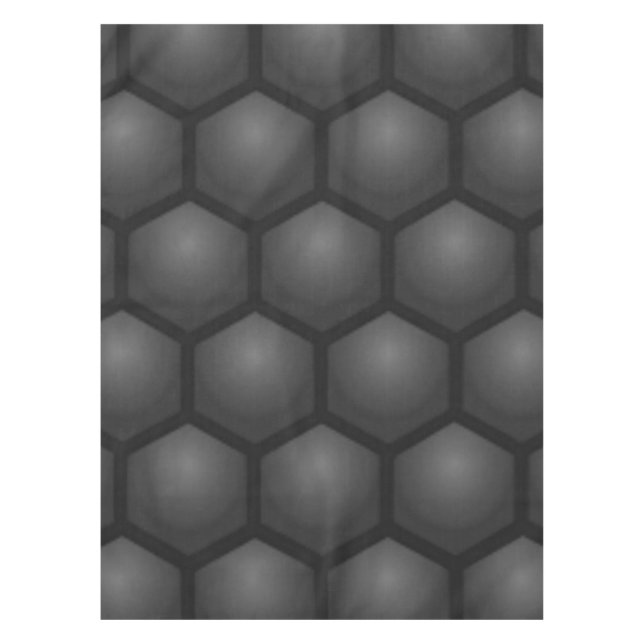 BLACK HEXAGON PATTERN TISCHDECKE (Vorderseite)