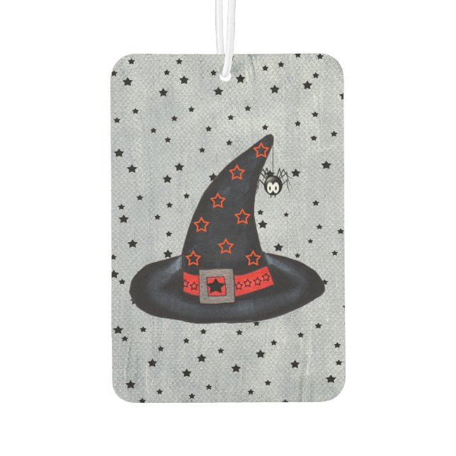 Black Hexenhut stars Niedlich Spiole Halloween Autolufterfrischer (Rückseite)