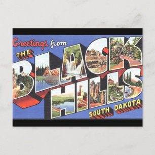 Black Hills South Dakota Vintage Postkarte