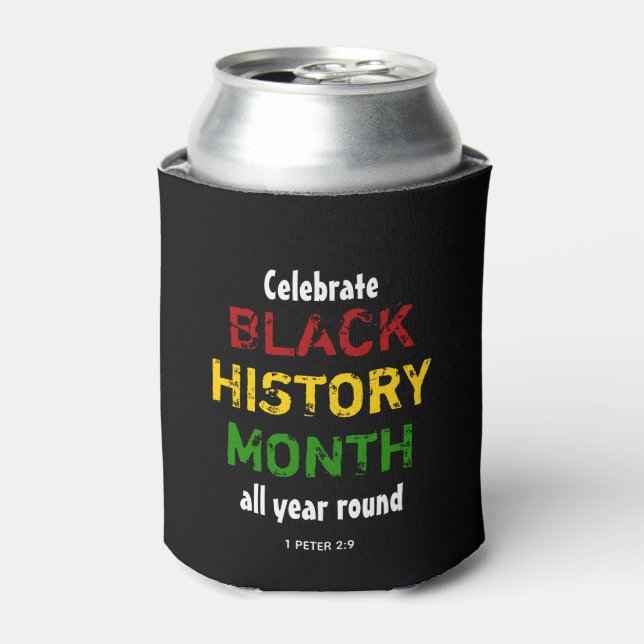 BLACK HISTORORY MONAT feiern ganzjährig Dosenkühler (Kanne Vorderseite)