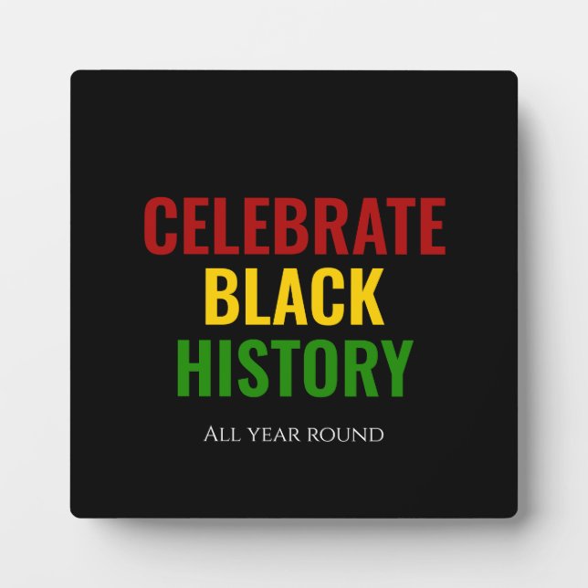 BLACK HISTORORY MONAT feiern ganzjährig Fotoplatte (Vorderseite)
