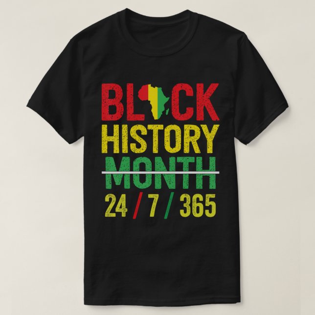 Black History 365 Black History Month 2023 T - Shi T-Shirt (Design vorne)