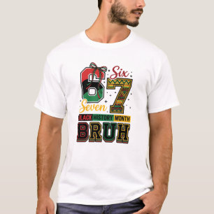 Black History 67 Virales Six Seven Meme  T-Shirt