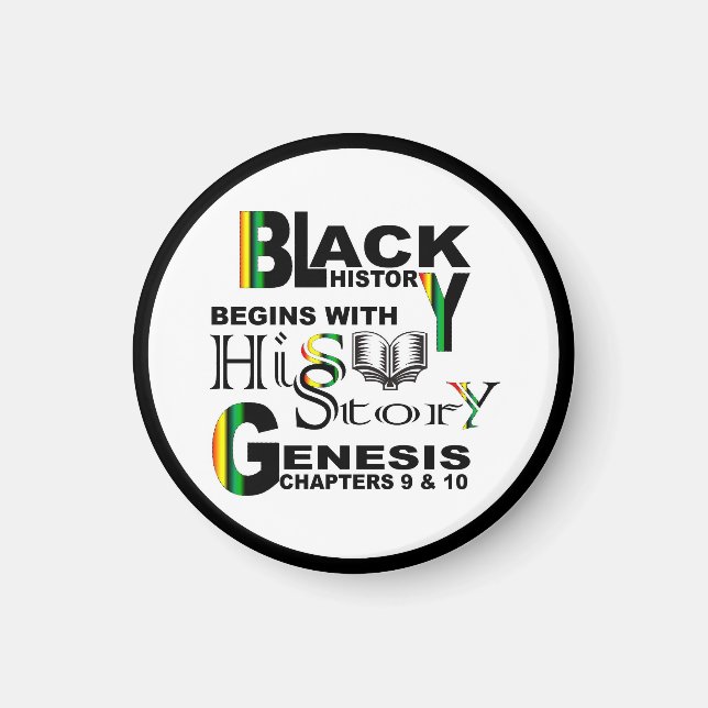 Black History beginnt w/hiShow© Magnet RndRBDR. (Vorne)