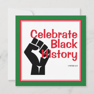 BLACK HISTORY BHM feiert monatliche Grußkarte